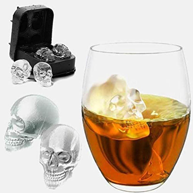 skull ice cube tray